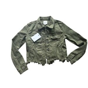 Hidden‎ Jeans Fray Edges Denim Jacket size Small